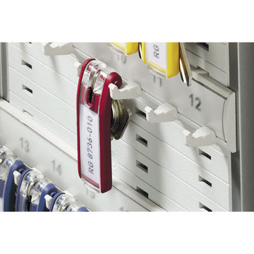 Durable® Key Tags For Locking Key Cabinets, Plastic, 1 1-8 X 2 3-4, Black, 6-pack freeshipping - TVN Wholesale